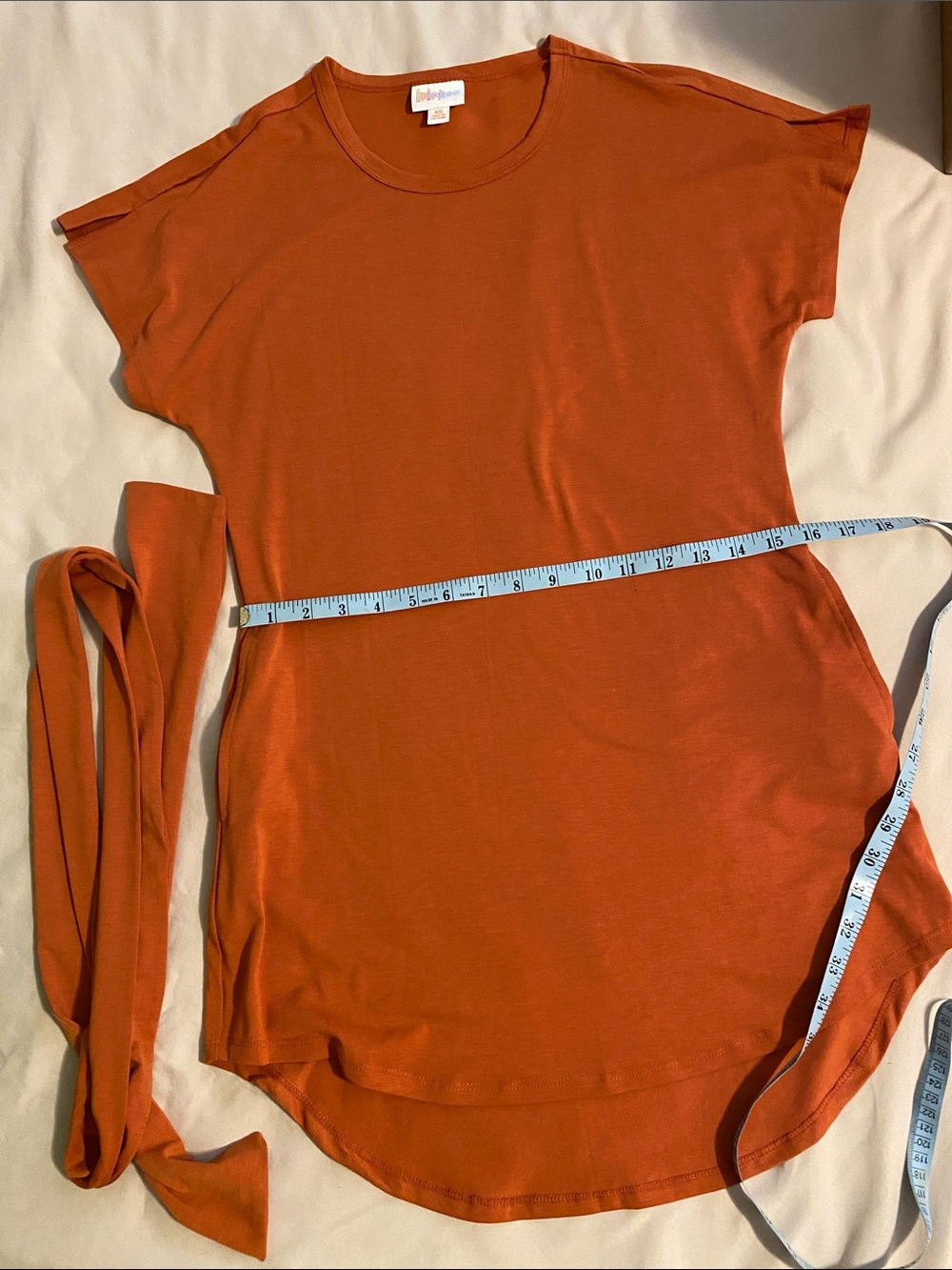 LuLaRoe Tee Dress with Pockets & Belt Sz S